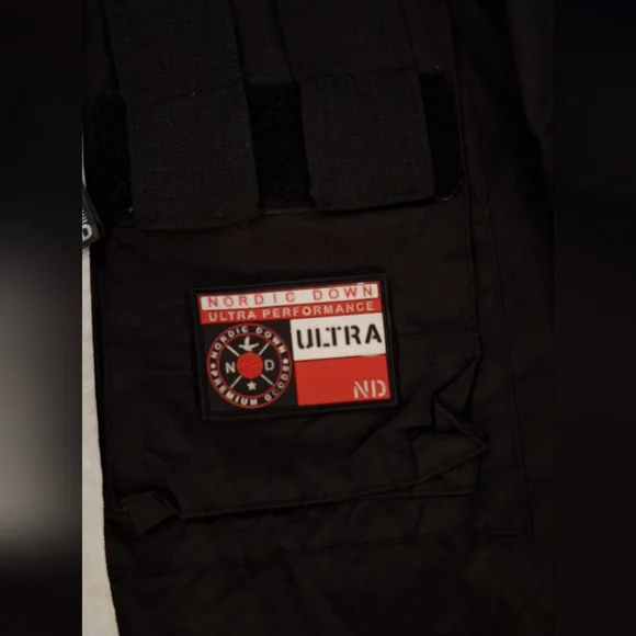Nordic Down ULTRA PERFORMANCE Jacket Windproof/ Waterproof 3XL Black - Red White - Picture 3 of 7